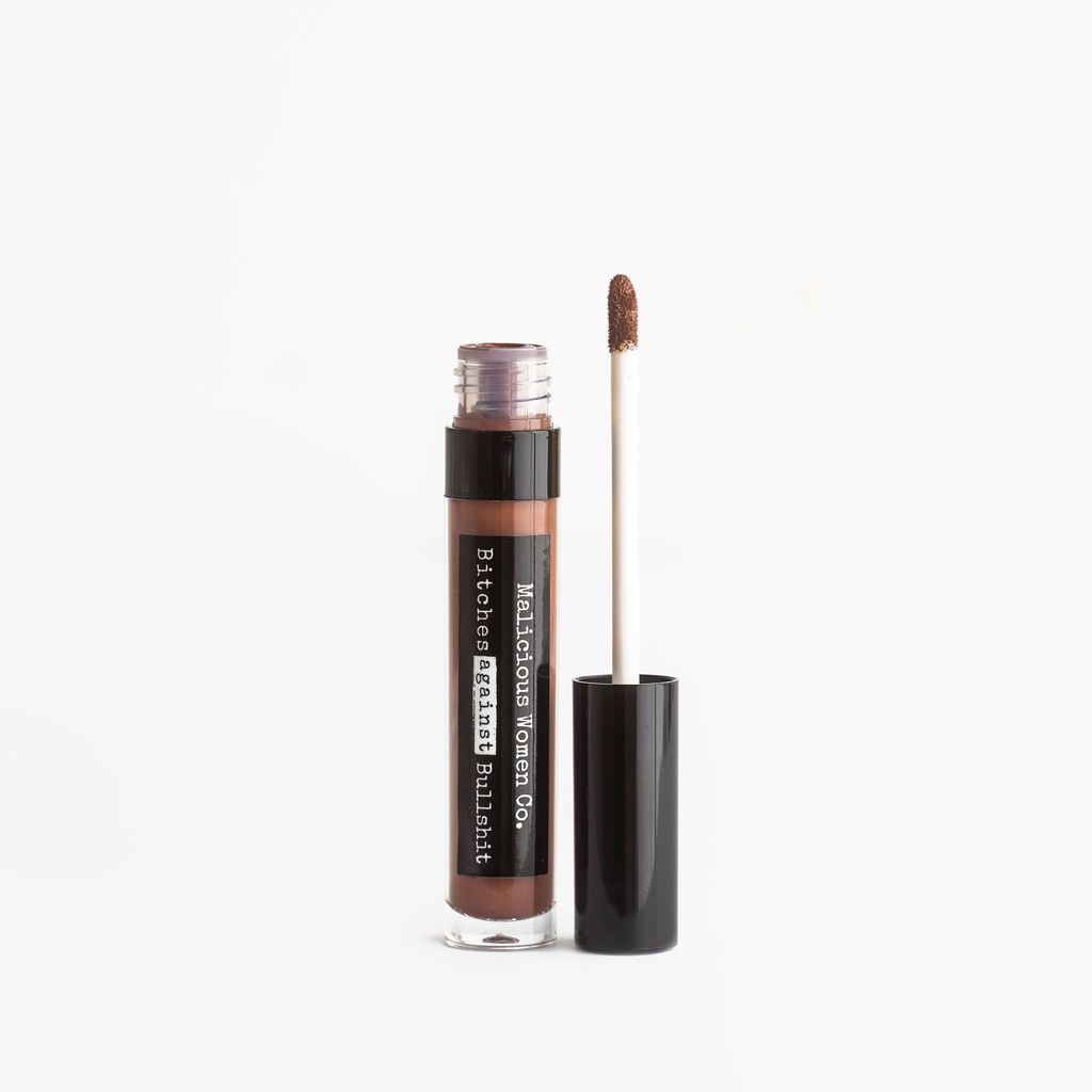 Bitches Against Bullshit - Malicious Matte Liquid Lipstick - Bitch Face! (Cool Brown) - Malicious Women Co. - Makeup